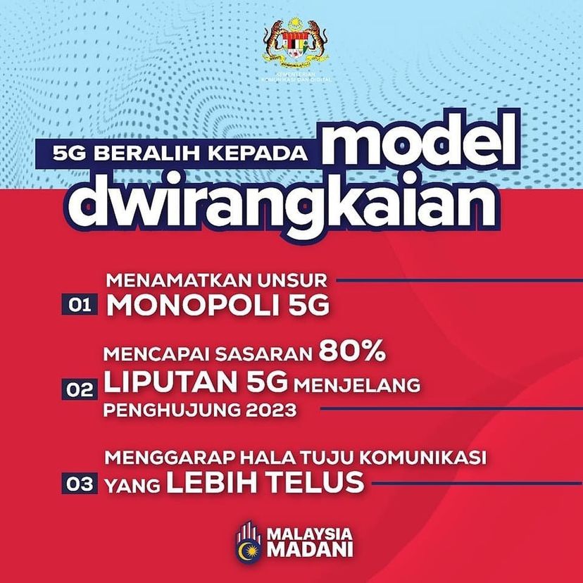 5G BERALIH KEPADA MODEL DWIRANGKAIAN
